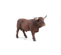 Papo - Figurines à Collectionner -Taureau Salers - 51186 - Animaux de la Ferme - pour Enfants - Filles Et Garçons - + 10 Mois