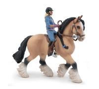 Papo - Figurines à Collectionner - Tinker et sa Jeune cavalière - 51572 - Chevau
