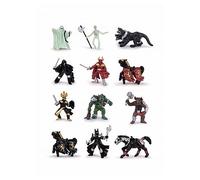 Papo - Mini Figurines Fantastiques Lot 12 Jouet Enfant - 3 Ans + | - Collection Fantastique & Médiéval- Idée Cadeau Jouet Fille Garçon - 6.3 Cm X 6.3 Cm X 12.8 Cm