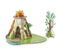 Papo- Mini Terre des Dinosaures ENVIRONEMENT ISIPLAY, 33104, Multicolore