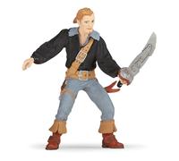 PAPO Pirates and Corsairs Pirate Hero Toy Figure, Black/Blue (39472)