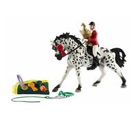 Papo | Terre par Battut | Jouet éducatif | Rampante Black Horse | Chevaux de Jouets en Plastique détaillé | Autocollants réalistes des Chevaux de Collection
