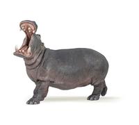PAPO Wild Animal Kingdom Hippopotamus Toy Figure, Grey (50051)