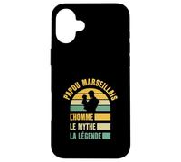 Papou Marseille Cadeau Fête des Papou Humour Grand-Père Coque pour iPhone 16 Plus
