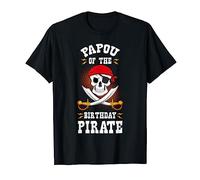 Papou of the Birthday Pirate Thème anniversaire T-Shirt