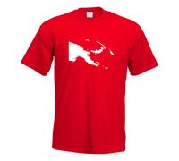 Papouasie-Nouvelle-Guinee Umriss Hommes Haut Fun Impression Design