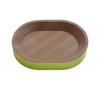 Pappet Scratch Board | Tapis à gratter Shell And Nest For Cats | Protection contre les rayures de coussins | Carte en carton ondulé vert 45 cm comme jouet rayé contre les rayures de meubles