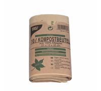 Papstar 1 carton = 4 x 50 sacs à compost en papier 10 L 35 cm x 21 cm x 15 cm Marron 14186