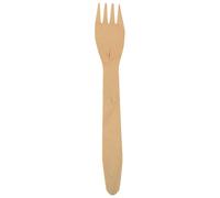 Papstar - 1 x 500 Fourchettes, bois"pure" 16,5 cm