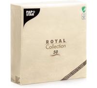 Papstar 11621 50 Lot de 50 Serviettes Royal Collection Champagne 40 x 40 cm