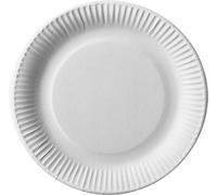 Papstar Assiettes en carton/Assiettes jetables Blanc, Rond (50 pièces) en 100% frischfaserka rton Diamètre 29 cm, certifié FSC, qualité alimentaire, # 11740