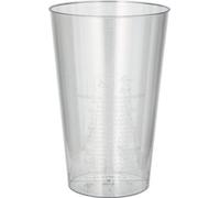 PAPSTAR 12161 50x gobelets jetables en plastique 0,4l verre clair(T)