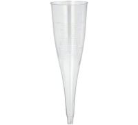 PAPSTAR 12186 50 - Verre à champagne (accessoire supérieur, 0,1 L, diamètre 5 cm, hauteur 17,5 cm), couleur transparente, (sans base de pied)