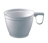 PAPSTAR 12215 - Lot de 60 Tasses à café avec poignée - PS - 0,18 l - Diamètre : 7,8 cm - Hauteur : 6 cm - Blanc
