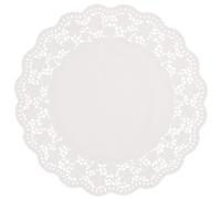 Papstar 12265 Lot de 100 napperons de 36 cm de diamètre Blanc