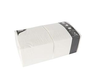 Papstar 14234 Lot de 250 Serviettes 3 Plis 1/8 Blanc 33 x 33 cm