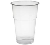Papstar 16175 70 PLA "Pure" Cold Beverage Cup 0.4 Litre Diameter 9.5 - 13.2 cm T