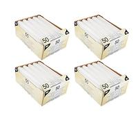 PAPSTAR 17966 Lot de 200 bougies de chandelier, diamètre 2,2 x 25 cm, blanches