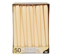 Papstar 17967 bougie en cire Cylindre Champagne 50 pièce(s)