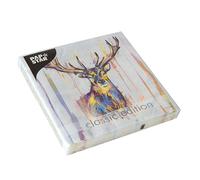 PAPSTAR 20 serviettes, 3 plis 1/4 de pli 33 cm x 33 cm "Cerf coloré" | feuille (20 pcs.)