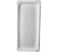 PAPSTAR 250 assiettes, carton "pure" carrées 11 cm x 24 cm blanc | film (250 pièces)