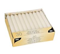 PAPSTAR 30 bougies de table Ø 2,1 cm · 19,6 cm blanc
