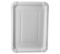 Papstar '375 Assiettes, Carton"Pure rectangulaire 21,5 cm x 29 cm Blanc