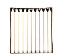 Papstar - 4 x 30 Bougies de lustres Ø 2,3 cm · 24 cm Blanc en 100% stéarine