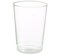 Papstar 40 Tasses - PP 0,2 L Ø 6,8 Cm X 9,8 Cm - Translucide - Incassable