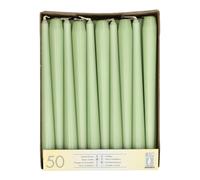 PAPSTAR 50 bougies de chandelier - Diamètre : 2,2 cm - 25 cm - Vert jade