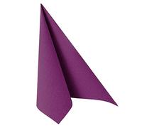 Papstar 50 Serviettes Collection Royal 1/4 - Violet 40X40Cm Fois
