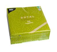 Papstar 50 Serviettes Royal Collection Pliage 1/4 40 cm x 40 cm Vert Olive CASALI, # 84883