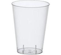 PAPSTAR 50 TASSES À- 0,3 L - 30 CL - Ø 7,9 CM X 11,9 CM EN PLASTIQUE TRANSPARENT Transparent G