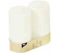 PAPSTAR 82095 2 PAPSTAR Bougie ronde blanche