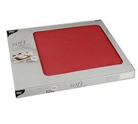 Papstar 82321 Sets de Table, Non tissé, Rouge, 3,8 x 35 x 42 cm