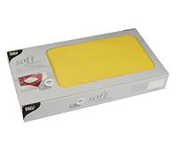 PAPSTAR 82327 Soft Selection Lot de 20 surnappes en Tissu Non-tissé Jaune 80 x 80 cm