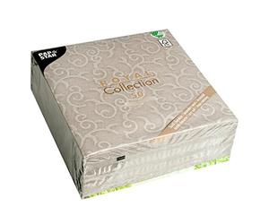 Papstar 84889, Serviettes Tissue, Gris, 7,8 x 20 x 20 cm