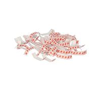 Clip de fermeture, longueur: 33 mm, rouge/blanc