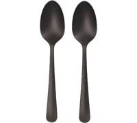 PAPSTAR 96528 PAPSTAR Cuillères réutilisables, plastique noir, 100 pcs.