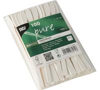 PAPSTAR Agitateurs en papier "pur" Longueur : 140 mm blanc 100 pièces