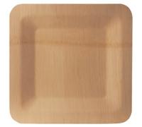 PAPSTAR Assiette en bambou 'pure', carré, 180x180 mm, par 10