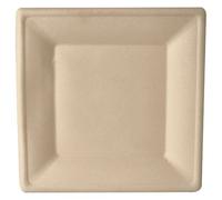 PAPSTAR Assiette en canne à sucre "pure" carrée 260 x 260 mm 50 pièces