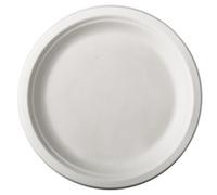 PAPSTAR Lot de 50 assiettes carrées en canne à sucre « Pure » - 20 x 20 cm - Blanches