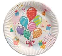 PAPSTAR Assiette en carton "Fête" ronde 230 mm 10 pièces
