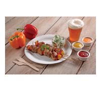 PAPSTAR Assiette en carton 'pure', rond, 230 mm, blanc