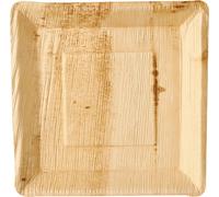 PAPSTAR Assiette en feuille de palme "pure" carrée 250 x 250 mm 25pcs