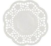 Papstar assiettes et napperons ronds en papier 10 cm blanc 1000 pièces