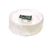 Papstar Assiettes jetables en carton rond 24 cm blanc Assiettes en carton 50 pièces