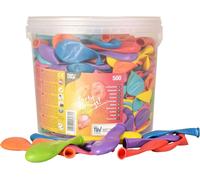 500 Ballons Ø 19 cm couleurs assorties en boîte, Papstar 18989