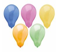 Papstar ballons multicolores couleurs tendance assorties 50 pièces 1 paquet